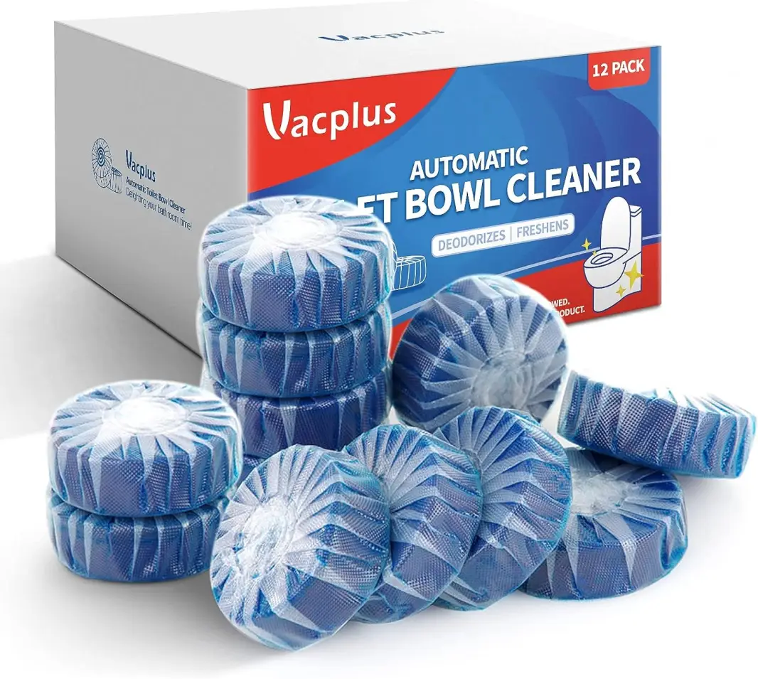 Vacplus Automatic Toilet Bowl Cleaner Tablets, Bathroom Toilet Tank Cleaner (100 PACK), VA-T165