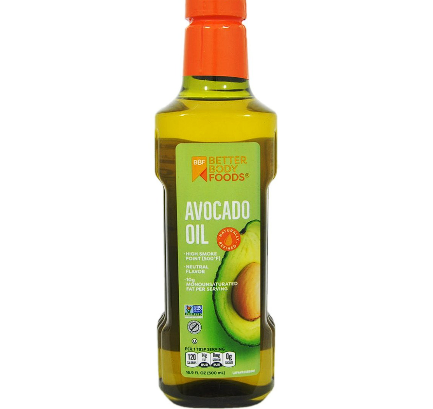 BetterBody Foods Refined Non-GMO Cooking Oil, Kosher, Keto and Paleo Diet Friendly, for High-Heat Cooking, Avocado Oil, 1 Liter, 33.8 Fl Oz