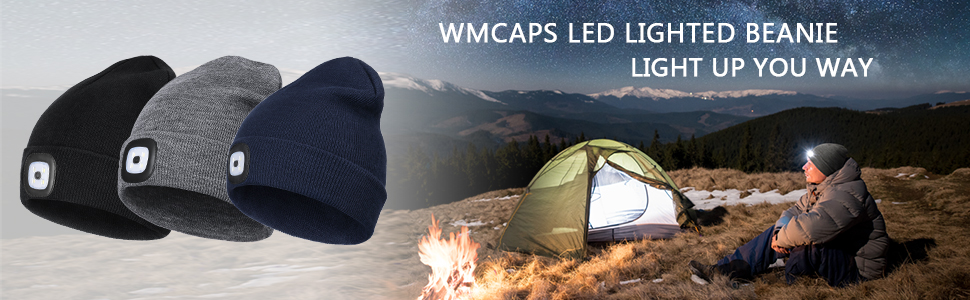  Wmcaps lighted cap beanie for men and women unisex perfect gift